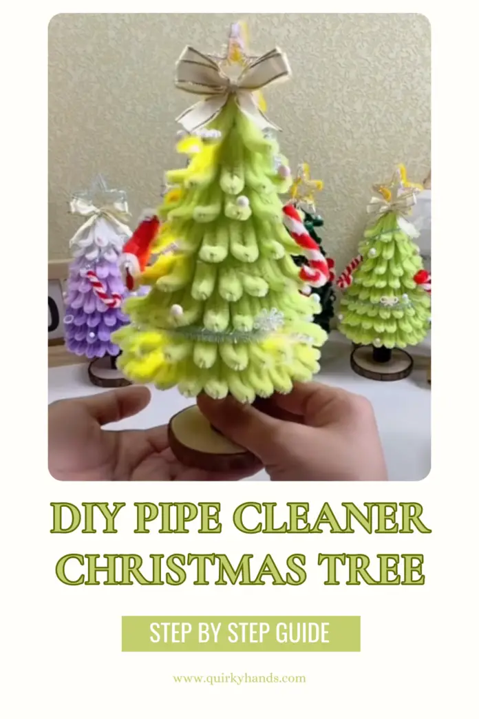 DIY Pipe Cleaner Christmas Tree Tutorial – Step-by-Step Holiday Decoration Guide 🎄