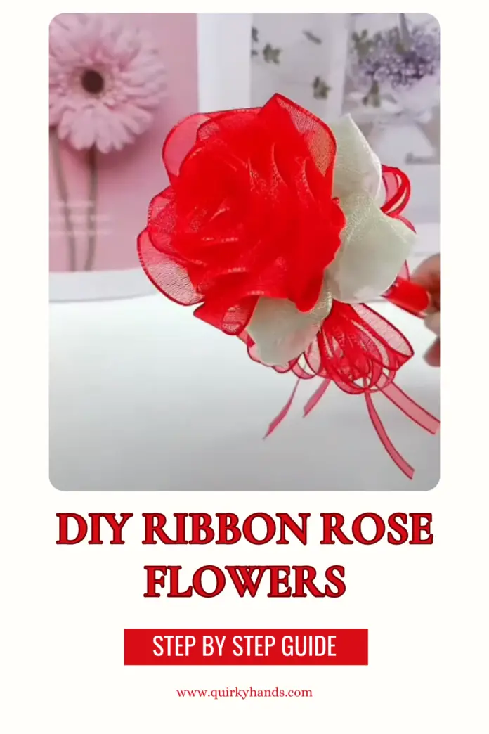 DIY Ribbon Rose Flowers – Beautiful Handmade Gift Ideas 🌹