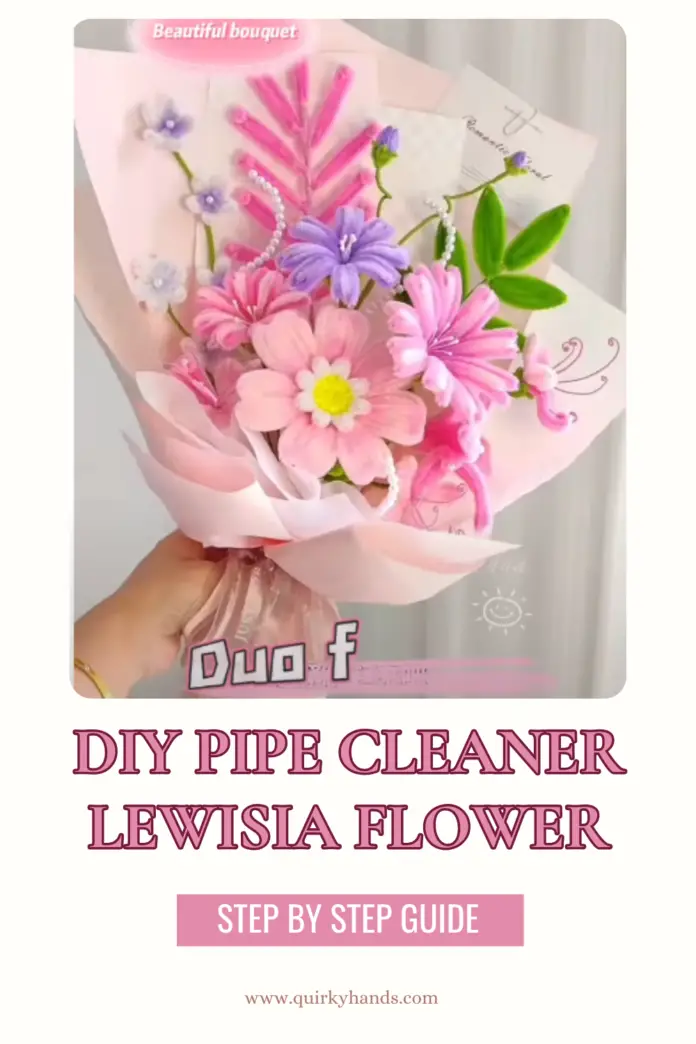 DIY Pipe Cleaner Lewisia Flower Tutorial – Easy Handmade Gift Ideas & Flower Crafts