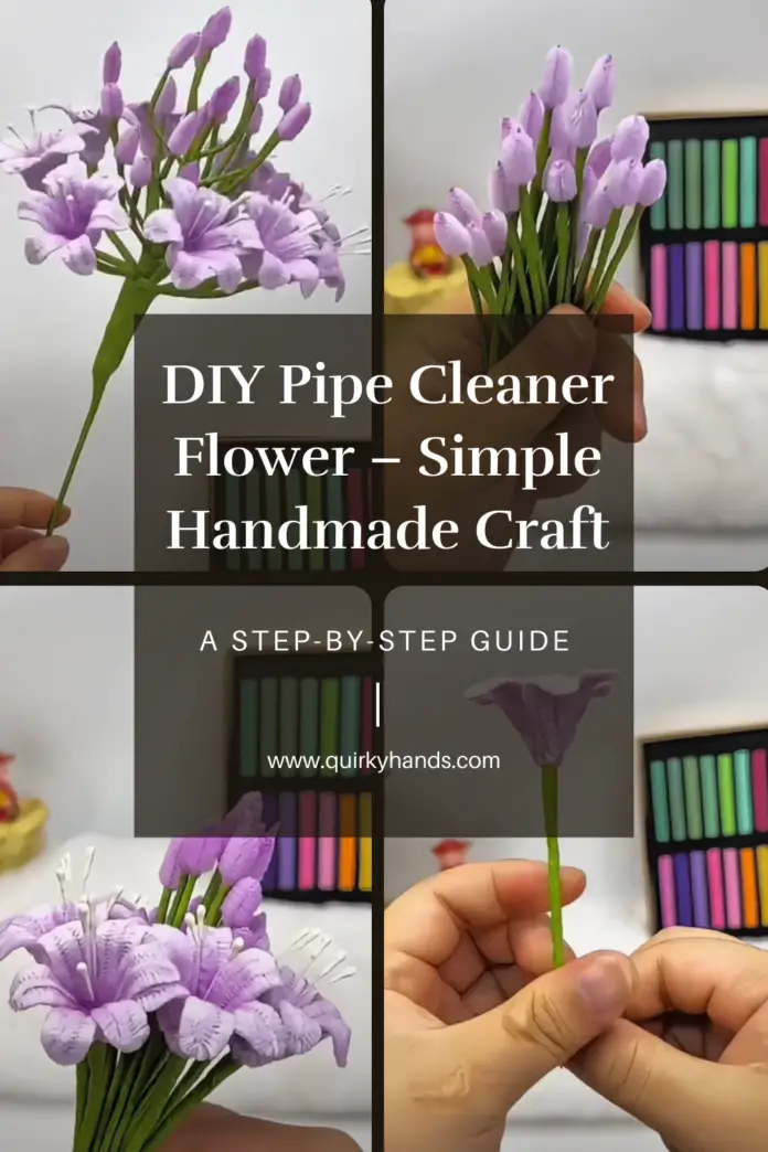 DIY Pipe Cleaner Flower – Simple Handmade Craft for Gifts and Decor