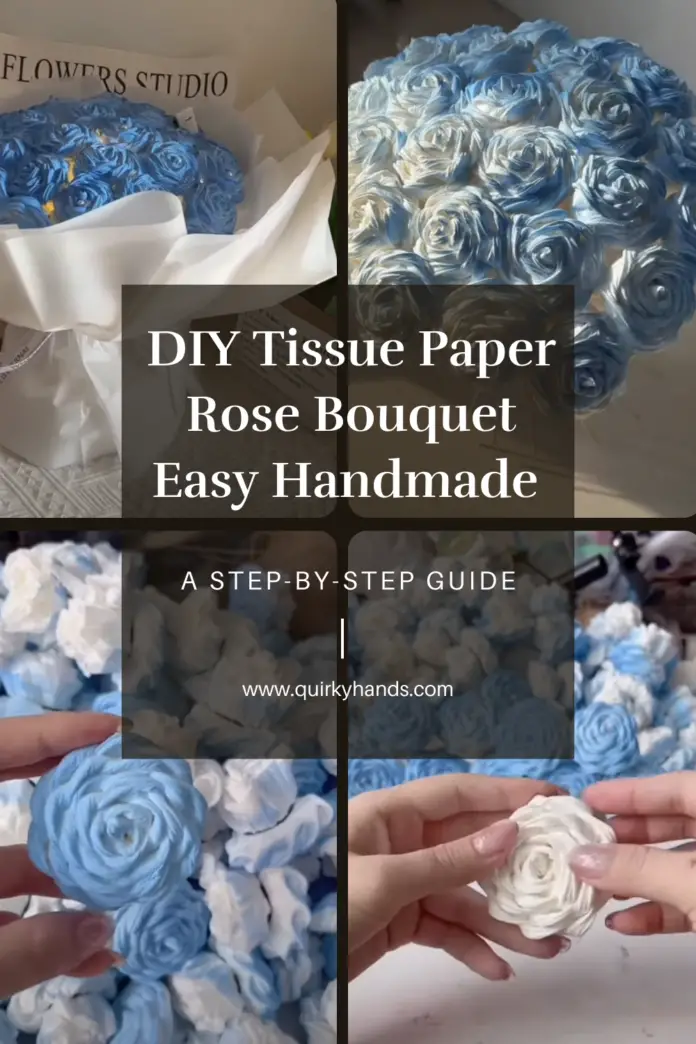 DIY Tissue Paper Rose Bouquet – Easy Handmade Gift Idea