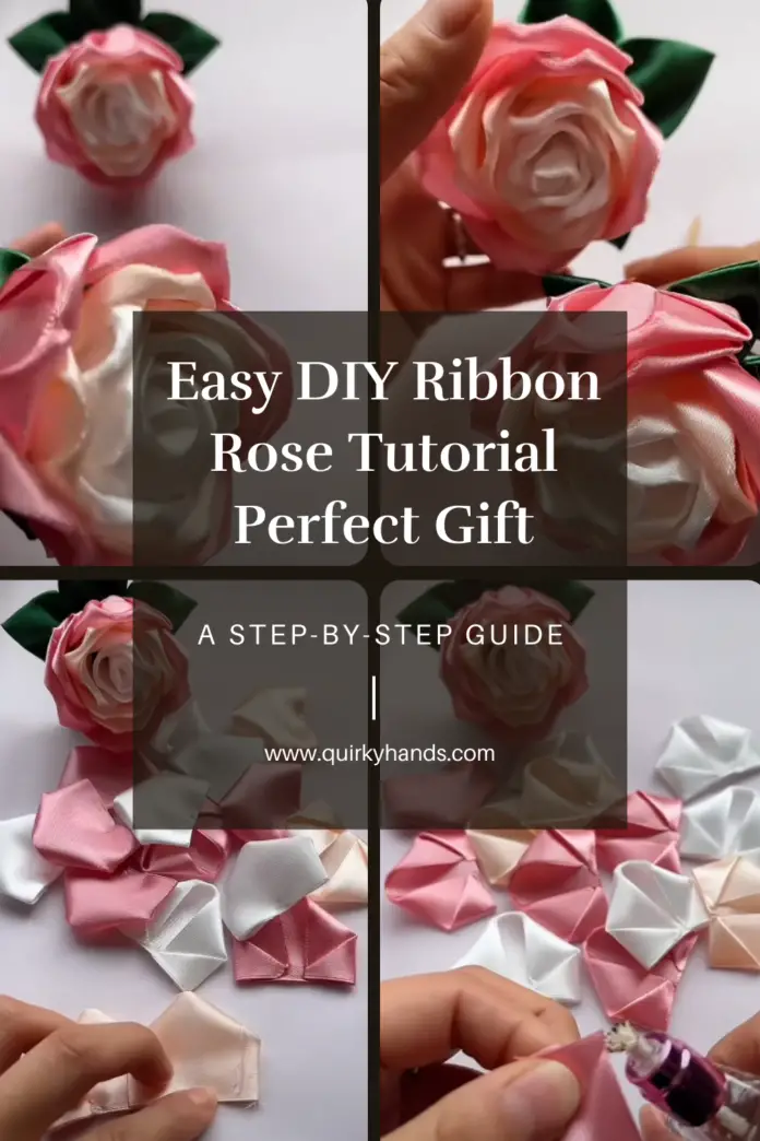 Easy DIY Ribbon Rose Tutorial – Perfect Handmade Gift Idea for Your Best Friend