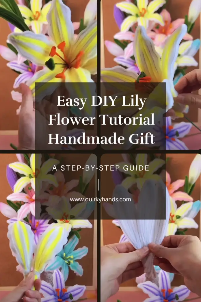 Easy DIY Lily Flower Tutorial – Handmade Gift Idea for Craft Lovers