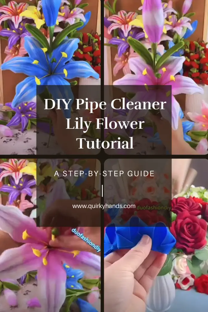 DIY Pipe Cleaner Lily Flower Tutorial – Handmade Gift Ideas