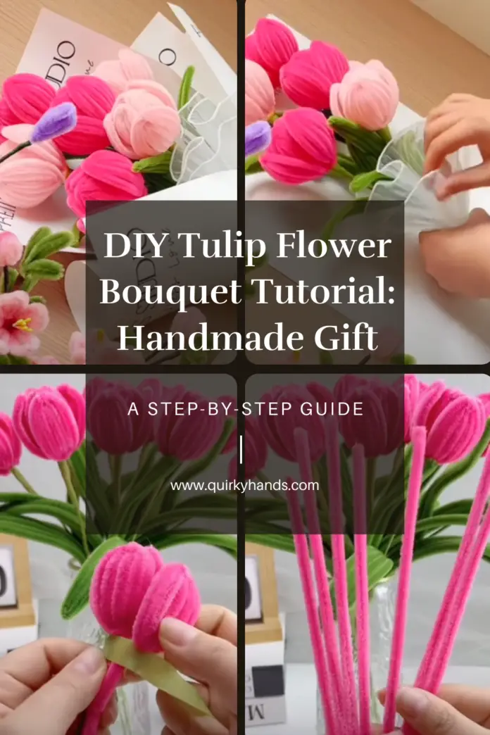 DIY Tulip Flower Bouquet Tutorial: Handmade Gift Ideas for Mother’s Day