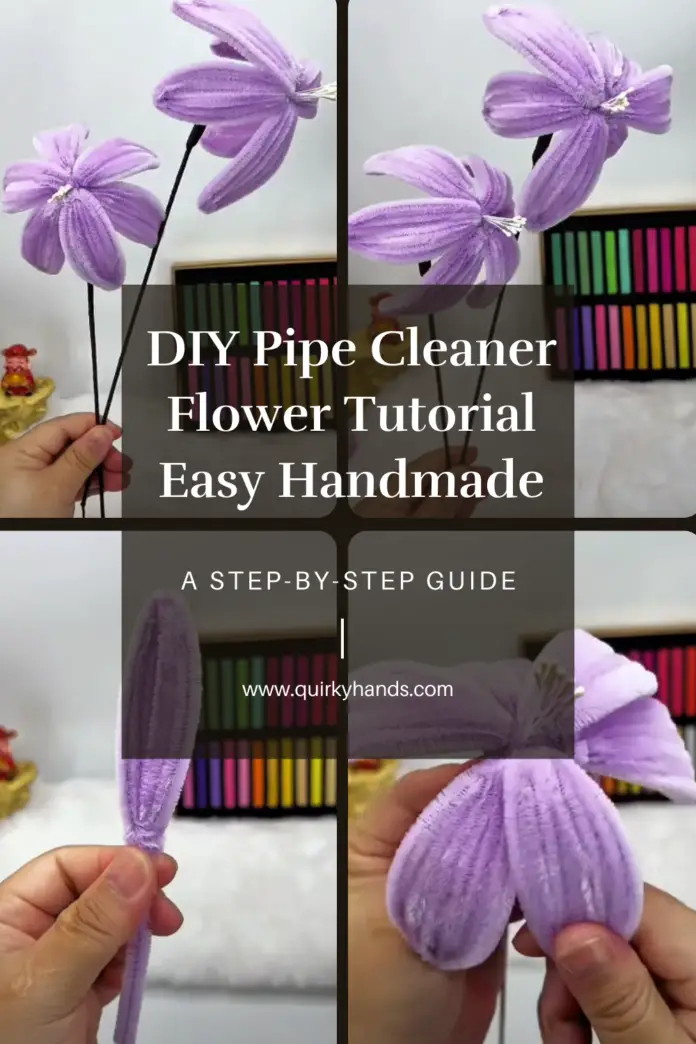 DIY Pipe Cleaner Flower Tutorial – Easy Handmade